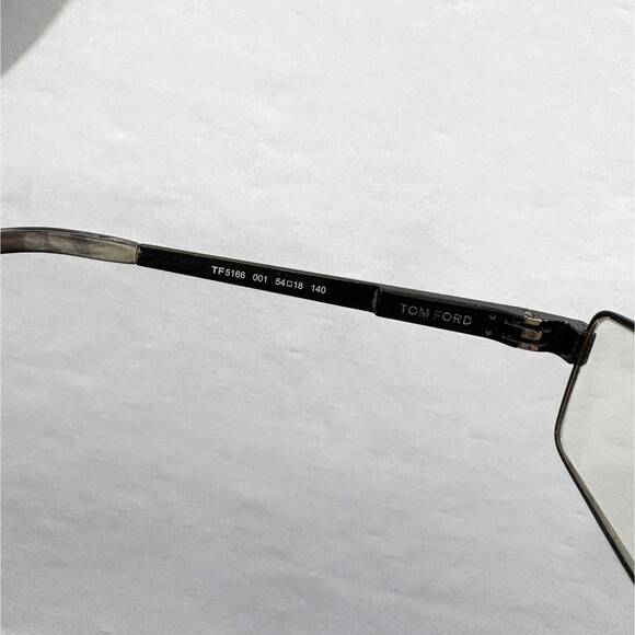 Tom Ford Eyeglasses TF 5166 001 Rectangular Black Frames Metal Italy 54[]18 140 main image 2